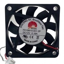 DOCENG FD126015-SH1 DC 12V 0.18A 2 Wires Axial Cooling Fan