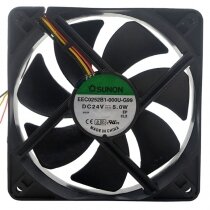 Sunon EEC0252B1-000U-G99 DC 24V 5.0W 2 Wires / 3 Wires Axial Cooling Fan