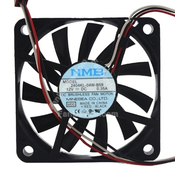 NMB 2404KL-04W-B59 DC 12V 0.35A 6010 Axial Brushless Cooling Fan