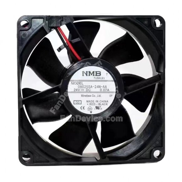 NMB 08025SA-24N-AA DC 24V 0.07A 8025 Axial Cooling Fan