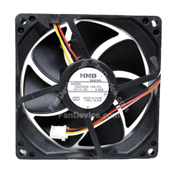 NMB 09225SS-12K-FU DC 12V 0.09A 9225 Axial Cooling Fan
