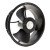 KAKU KA2509HA2-4 AC 220-240V 0.31/0.29A 2 Wires Axial Cooling Fan