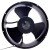 KAKU KA2509HA2-4 AC 220-240V 0.31/0.29A 2 Wires Axial Cooling Fan
