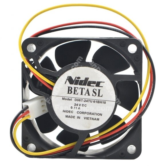 Nidec D06T-24TU 61BH10 DC 24V 0.11A 6025 Axial Cooling Fan