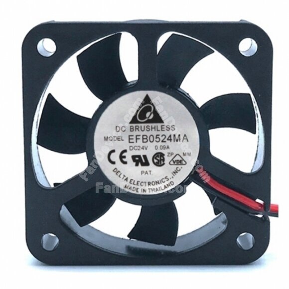 Delta EFB0524MA DC 24V 0.09A 2 Wires / 3 Wires / 4 Wires Axial Cooling Fan