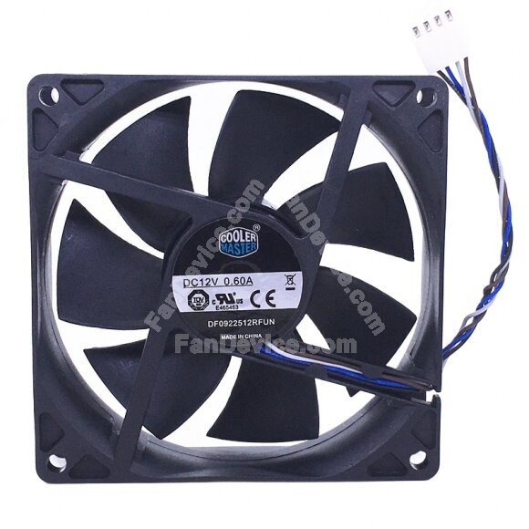 COOLER MASTER DF0922512RFUN DC 12V 0.60A 9225 Axial Cooling Fan
