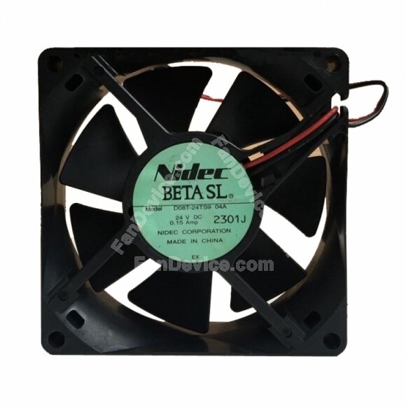 Nidec D08T-24TS9 DC 24V 0.15A 3 Wires Axial Cooling Fan