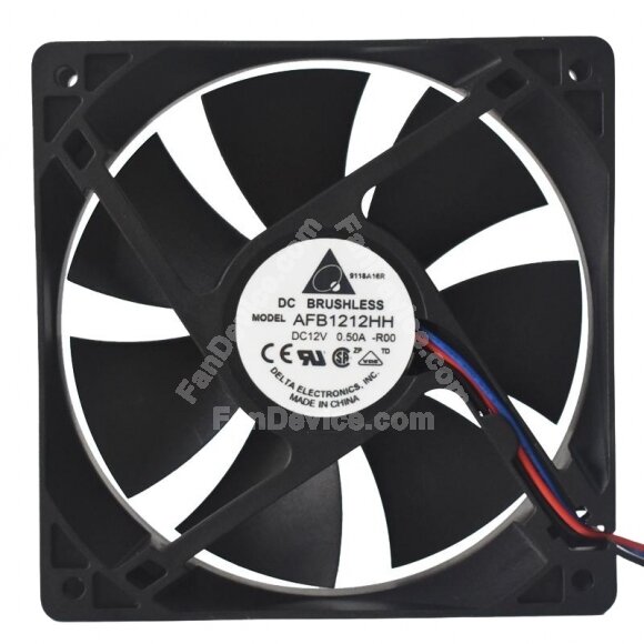 Delta AFB1212HH DC 12V 0.50A 12025 Axial Brushless Cooling Fan