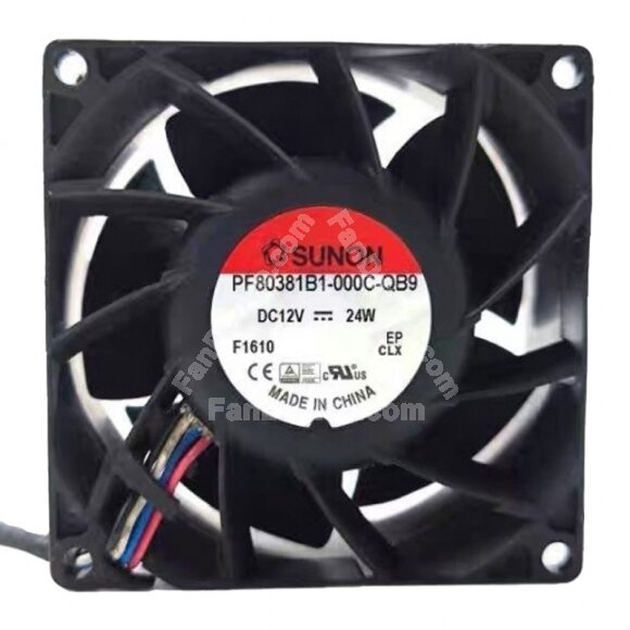 Sunon PF80381B1-000C-QB9 DC 12V 24W 8038 Axial Cooling Fan