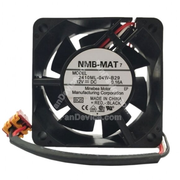 NMB 2410ML-04W-B29 DC 12V 0.16A 3 Wires Axial Cooling Fan