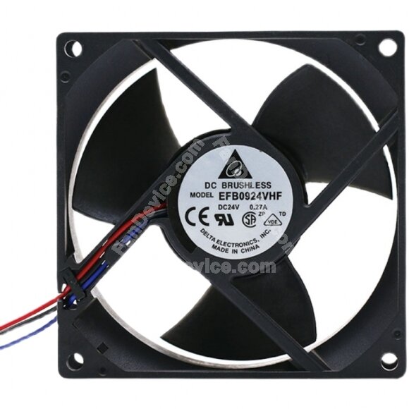 Delta EFB0924VHF DC 24V 0.27A 9032 Axial Brushless Cooling Fan