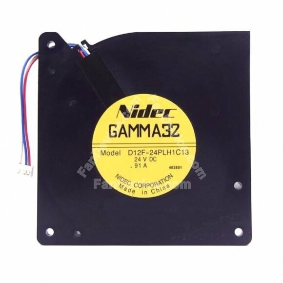 Nidec D12F-24PLH1C13 DC 24V 0.91A 2 Wires / 3 Wires Blower Cooling Fan