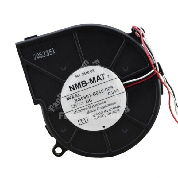 NMB BG0801-B045-00S DC 12V 0.34A 3 Wires Blower Cooling Fan