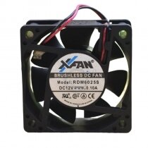 XFAN RDM6025S DC 12V 0.10A 2 Wires Axial Cooling Fan