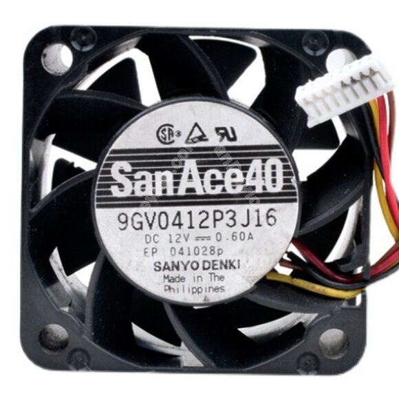 Sanyo Denki San Ace 40 9GV0412P3J16 DC 12V 0.60A 4028 Axial Cooling Fan