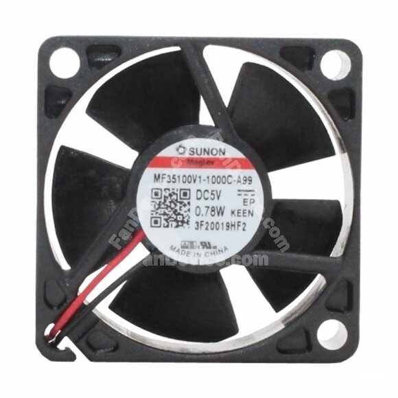 Sunon MF35100V1-1000C-A99 DC 5V 0.78W 2 Wires Axial Cooling Fan