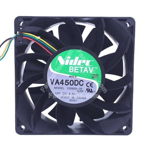Nidec VA450DC V35625-35 DC 12V 3.9A 12038 Axial Cooling Fan