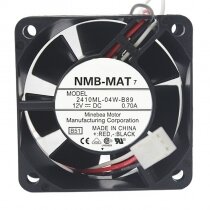 NMB-MAT 2410ML-04W-B89 DC 12V 0.70A 6025 Axial Cooling Fan