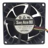 Sanyo Denki San Ace 80 9G0812P1F031 DC 12V 0.58A 8038 Axial Cooling Fan