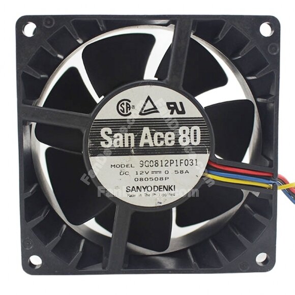 Sanyo Denki San Ace 80 9G0812P1F031 DC 12V 0.58A 8038 Axial Cooling Fan
