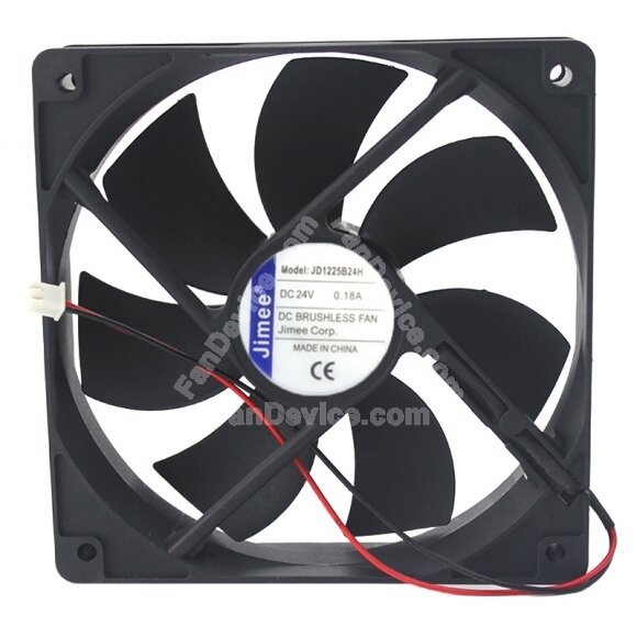 JIMEE JD1225B24H DC 24V 0.18A 12025 Brushless Axial Cooling Fan