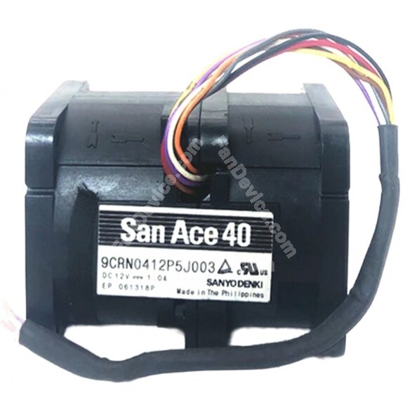 Sanyo Denki 9CRN0412P5J003 DC 12V 1.0A 4056 Axial Cooling Fan