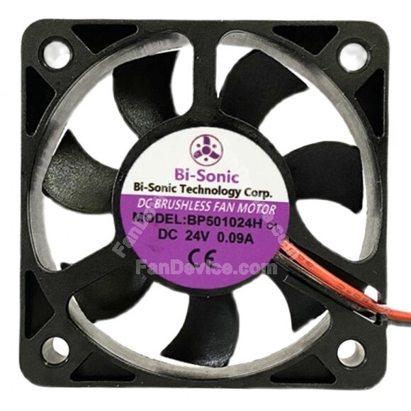 Bi-Sonic BP501024H DC 24V 0.09A 5010 Axial Brushless Cooling Fan