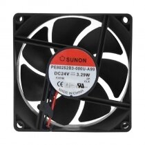 Sunon PE80252B3-000U-A99 DC 24V 3.29W 2 Wires Axial Cooling Fan