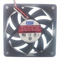 AVC DE07015R12L DC 12V 0.30A 7015 Axial Hydraulic Bearing Cooling Fan