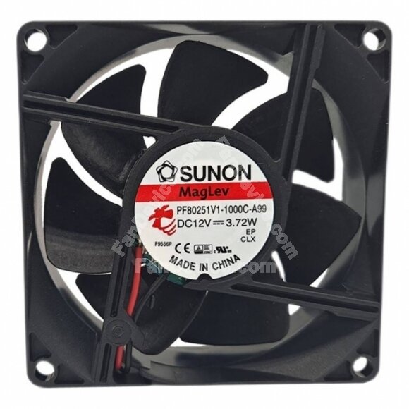 Sunon PF80251V1-1000C-A99 DC 12V 3.72W 2 Wires Axial Cooling Fan