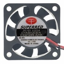 SuperRed CHA4012CS-N DC 12V 0.075A 4010 Axial Cooling Fan