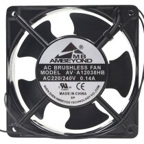 AMBEYOND AV-A12038HB AC 220/240V 0.14A 2 Wires Brushless Axial Cooling Fan