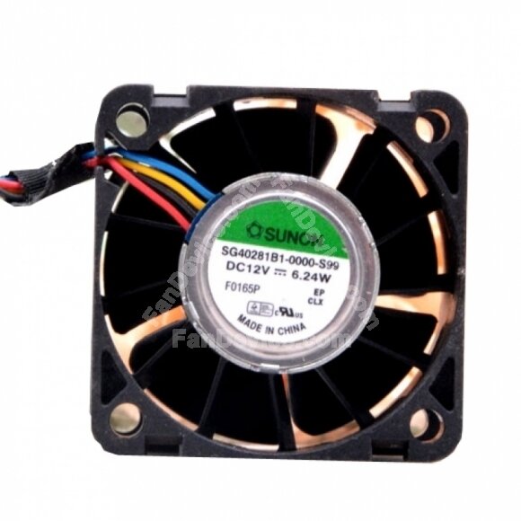 Sunon SG40281B1-0000-S99 DC 12V 6.24W 2 Wires / 3 Wires / 4 Wires Axial Cooling Fan