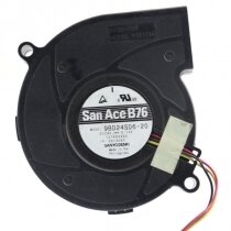 Sanyo Denki 9BD24SD6-20 DC 24V 0.14A 2 Wires / 3 Wires Blower Cooling Fan