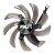 APISTEK GA91S2U DC 12V 0.40A 4 Wires Axial Cooling Fan
