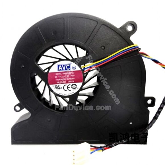 AVC BAZA1012R2U DC 12V 1.0A Hydraulic Bearing Laptop Cooling Fan