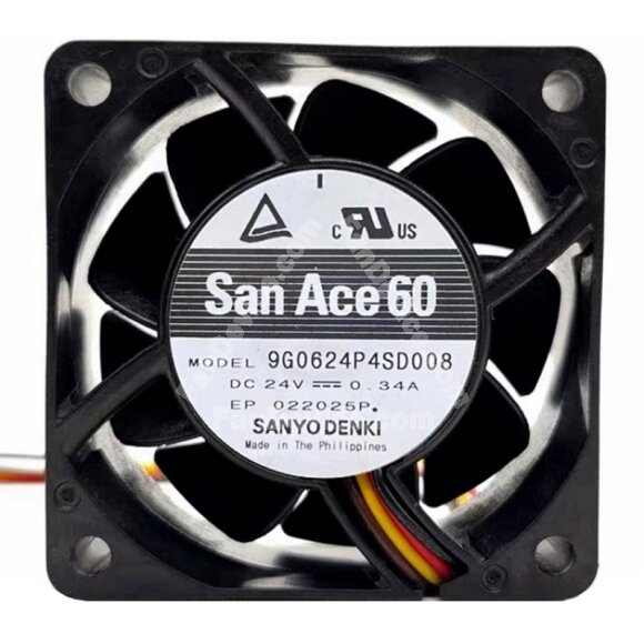 Sanyo Denki San Ace 60 9G0624P4SD008 DC 24V 0.34A 6025 Axial Cooling Fan