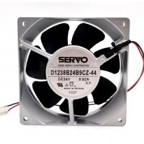 SERVO D1238B24B9CZ-44 DC 24V 0.82A 2 Wires Axial Cooling Fan