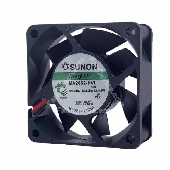 Sunon MA2062-HVL.GN AC 220-240V 4.1W / 4.4W 2 Wires Axial Cooling Fan