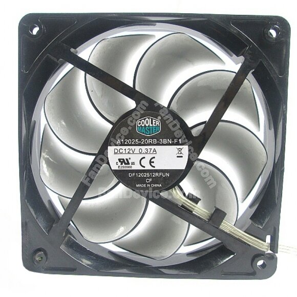 Cooler Master A12025-20RB-3BN-F1 DC 12V 0.37A 12025 Axial Cooling Fan