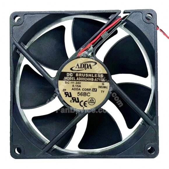 ADDA AD0924HB-A71GL DC 24V 0.15A 9225 Brushless Axial Cooling Fan