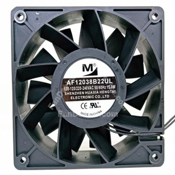 YM AF12038B22UL AC 100-120 / 220-240V 15.0W 12038 Axial Cooling Fan