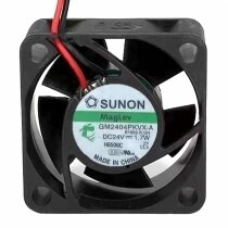 SUNON GM2404PKVX-A DC 24V 1.7W 2 Wires / 3 Wires Axial Cooling Fan