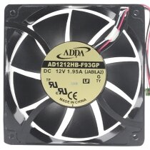 ADDA AD1212HB-F93GP DC 12V 1.95A 2 Wires / 3 Wires Axial Cooling Fan