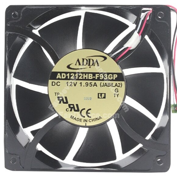 ADDA AD1212HB-F93GP DC 12V 1.95A 2 Wires / 3 Wires Axial Cooling Fan