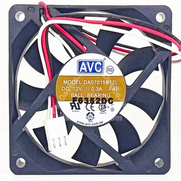 AVC DA07015B12L DC 12V 0.3A 7015 Ball Bearing Axial Cooling Fan