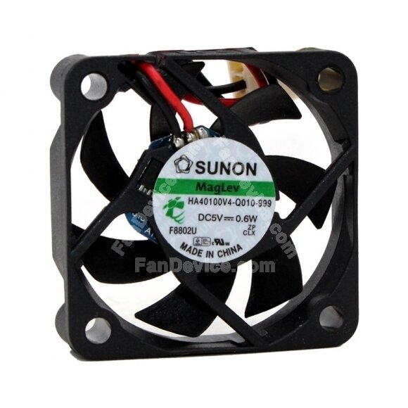 SUNON HA40100V4-Q-010-999 DC 5V 0.6W 2 Wires Axial Cooling Fan