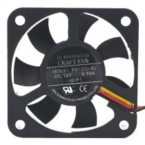 CRAFTFAN FD1250-B2 DC 12V 0.10A 5015 Brushless Axial Cooling Fan