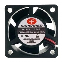 SuperRed CHA4012EB-MAH-O(RE) DC 12V 0.24A 2 Wires / 3 Wires / 4 Wires Axial Cooling Fan