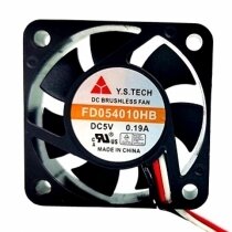 Y.S.TECH FD054010HB DC 5V 0.19A 2 Wires / 3 Wires Axial Cooling Fan